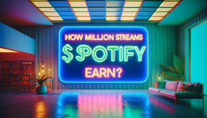 combien rapporte 1 million de streams sur spotify