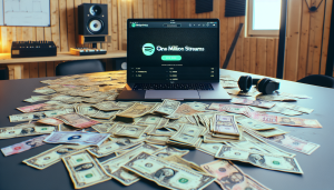 combien rapporte 1 million de streams sur spotify