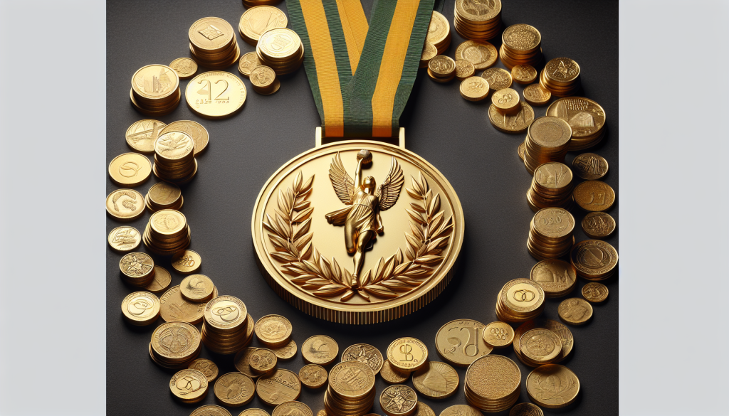 combien rapporte une medaille d'or