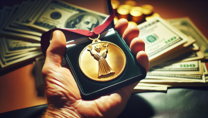combien rapporte une médaille d'or