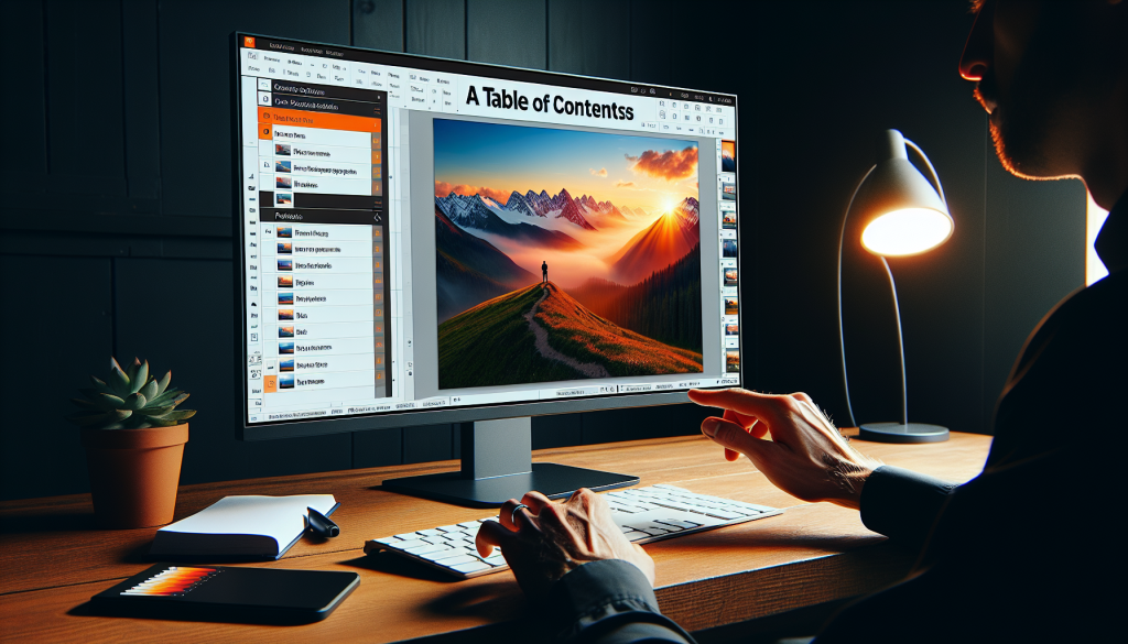 comment faire un sommaire sur powerpoint