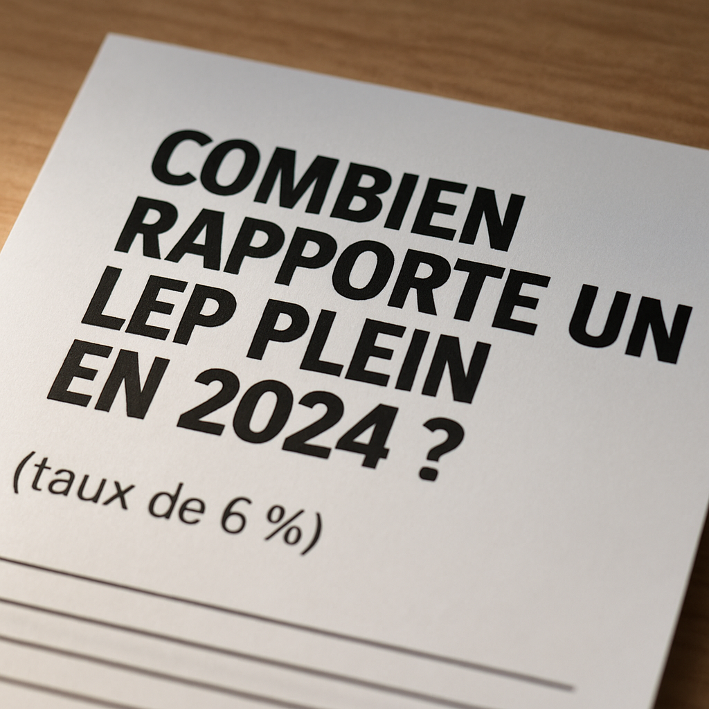 combien rapporte un lep plein 2024