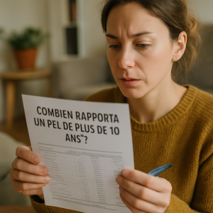 combien rapporte un pel de plus de 10 ans