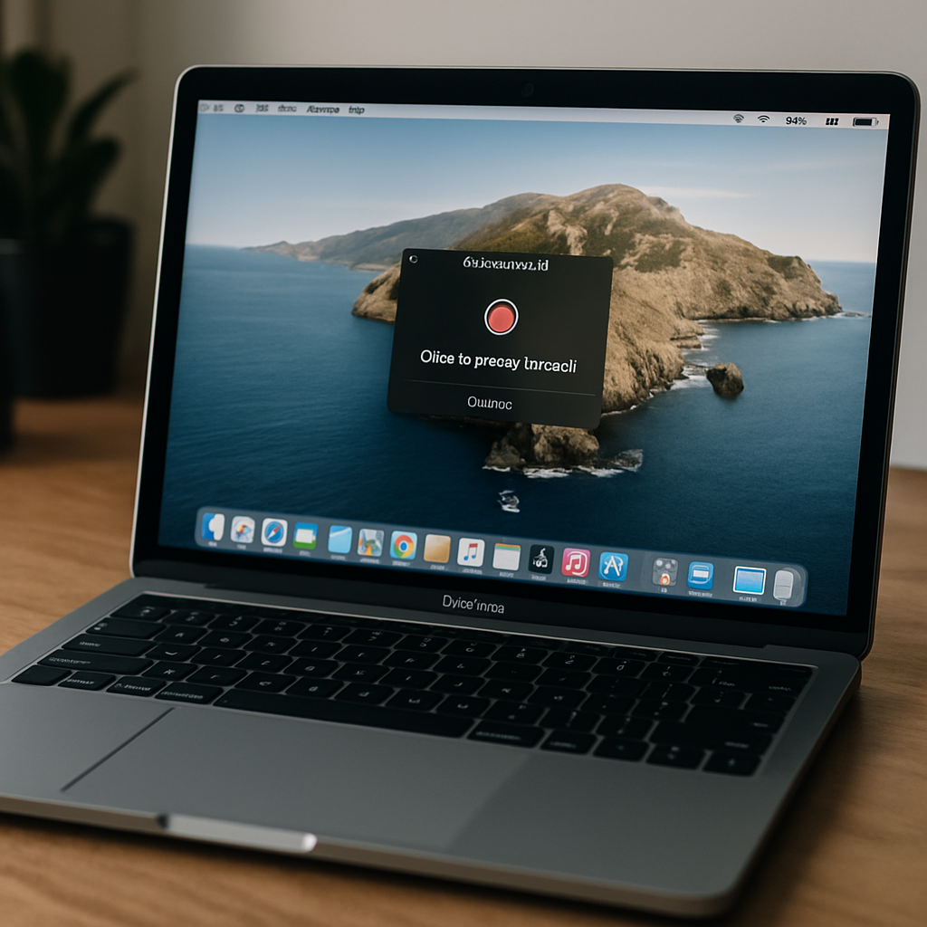 comment faire un enregistrement d'écran sur mac