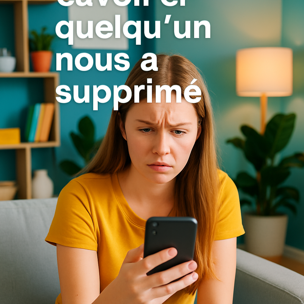 comment savoir si quelqu'un nous a supprimé sur snap