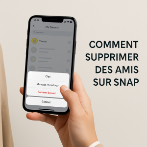 comment supprimer des amis sur snap