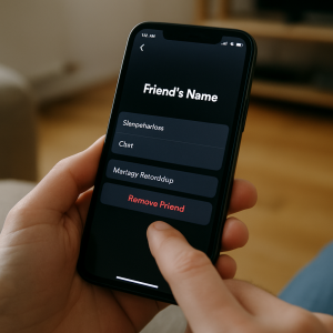 comment supprimer des amis sur snap
