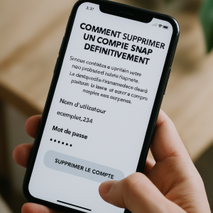 comment supprimer un compte snap définitivement