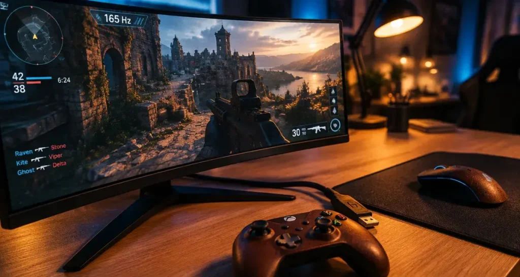Écran 165 Hz pour jouer en 1080p et 1440p